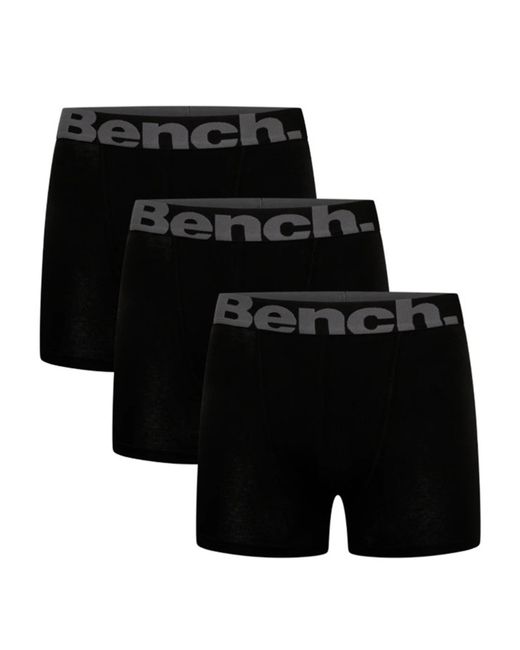 Bench Black Sutton 3Pk Boxer Shorts for men