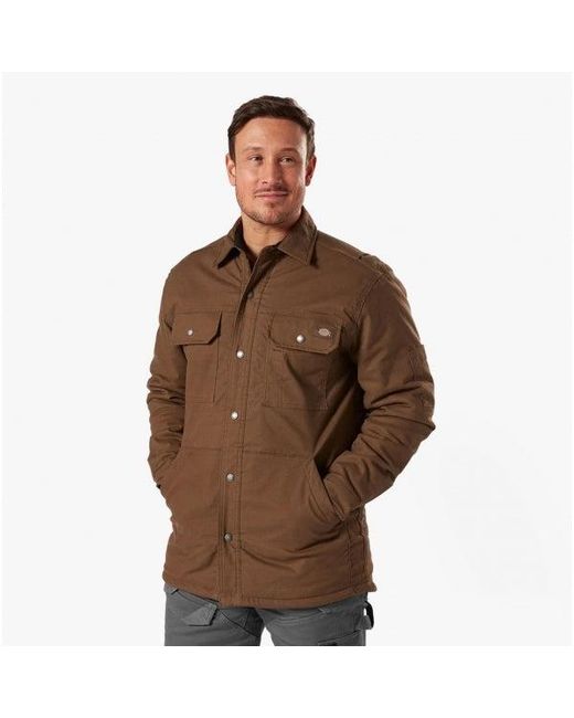 Dickies Brown Flex Duck Jacket Timber for men