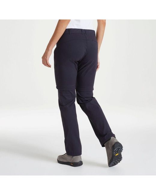 Craghoppers Blue Ladies Kiwi Pro Ii Convertible Trousers (Dark)