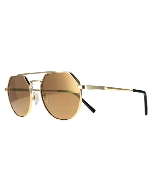 Serengeti Brown Aviator Shiny Light Saturn Drivers Polarized Shelby Metal