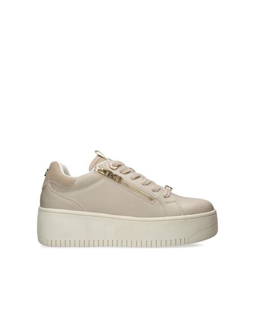 KG by Kurt Geiger Natural Leslie Side Zip Sneakers