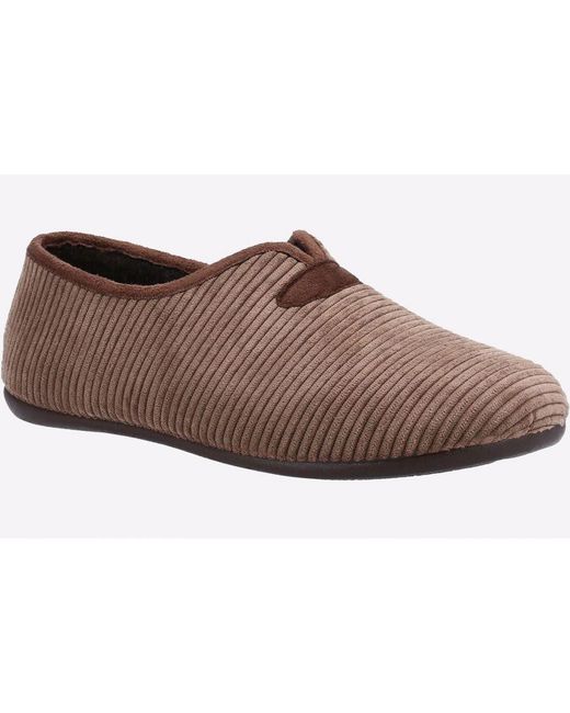 Cotswold Brown Grouse Loafer Slipper for men