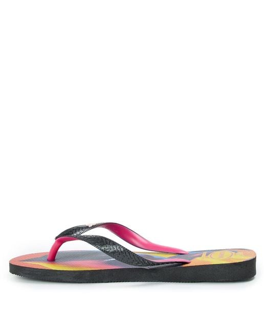 Havaianas Pink A Licences Graphic Print Flip Flops