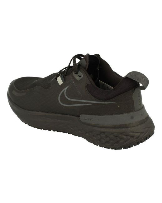 Nike Black React Miler Shield Trainers