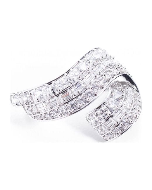 Swarovski White Hyperbola Crystal Brooch 5681426