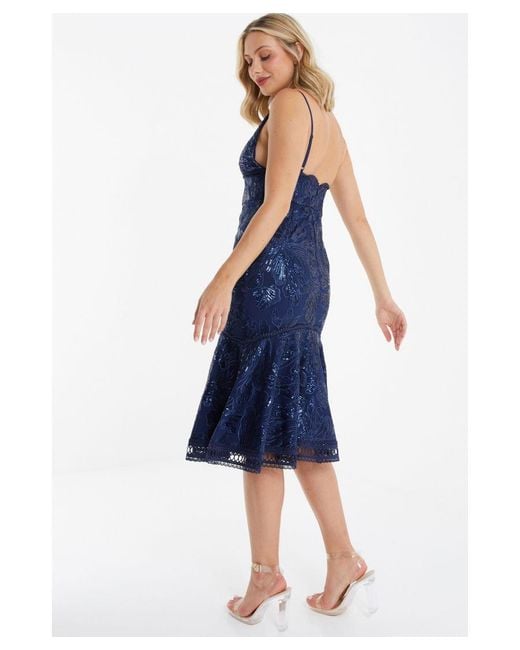 Quiz lace sales midi dress