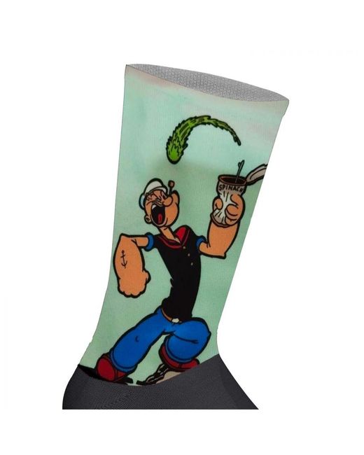 Jenes Socks Blue Elastic Printed Long