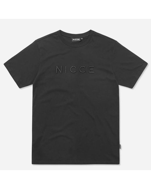 Nicce London Black Mercury T-Shirt Cotton for men