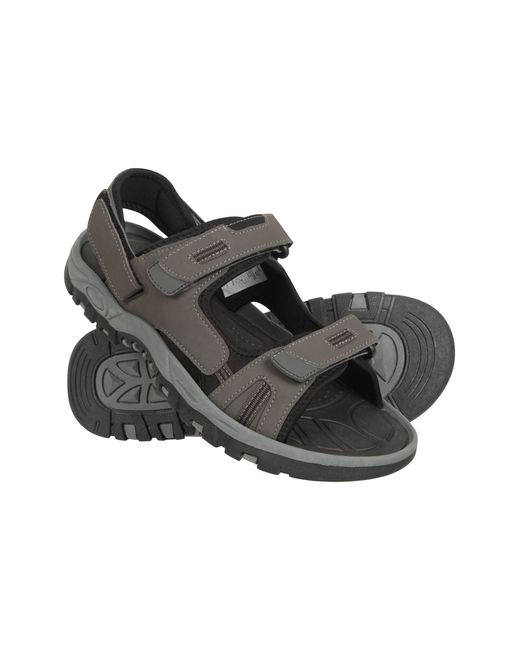 Mountain Warehouse Black 'Z4' Sandals With Neoprene Lining Hook & Loop Strap Summer Shoes for men