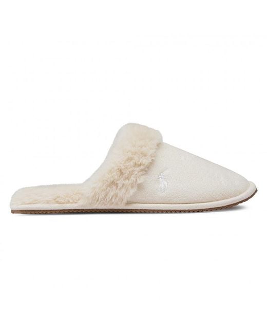Ralph Lauren White Summit Scuff Ii Flip-Flops