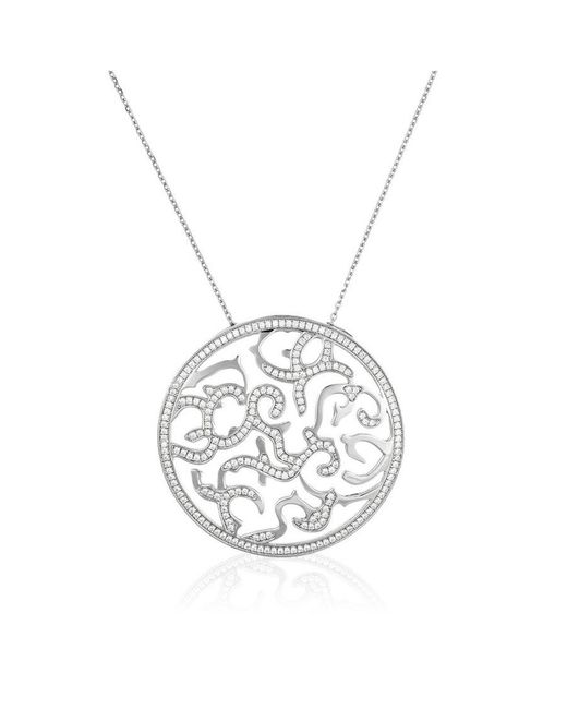 Orphelia Metallic 925 Sterling Chain With Pendant