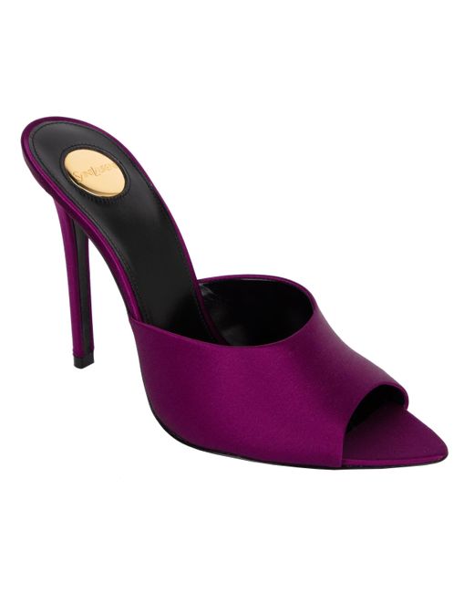 Saint Laurent Purple Goldie Mules