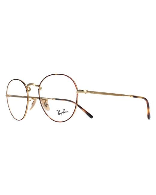 Ray-Ban Brown Round Havana On Rx3582V David Metal