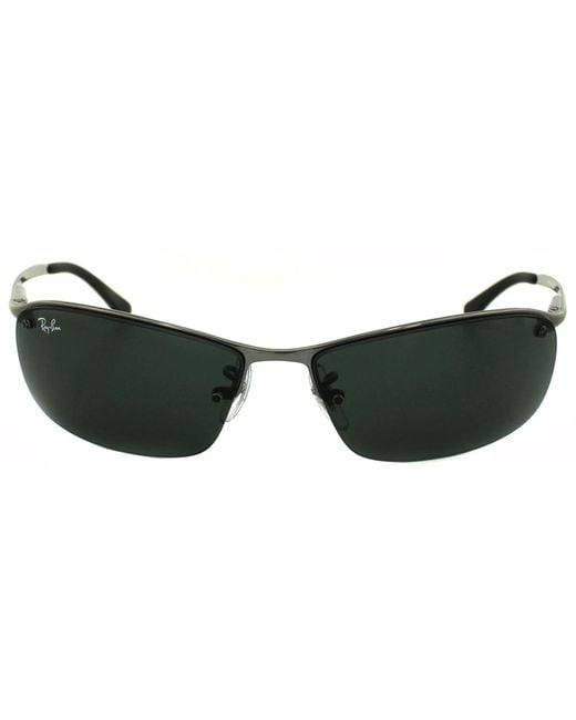 Ray-Ban Black Wrap Gunmetal Sunglasses Rb3183 for men