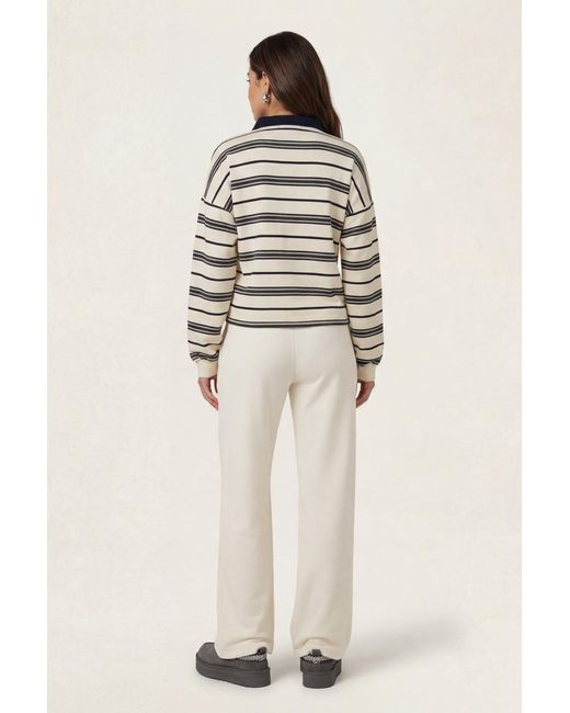Urban Bliss Natural Stripe Rugby Shirt