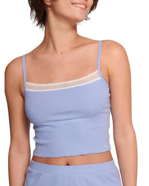 Sloggi Blue Go Ribbed Crop Top