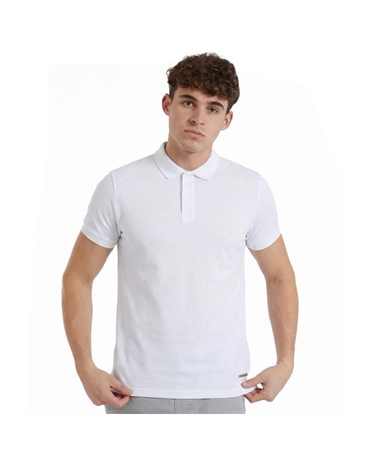 Bench White Tucin Polo Shirt for men