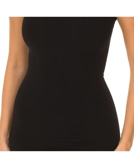 Intimidea Black Soto Strapless Strong Compression Dress 810054