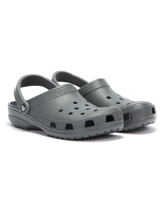 CROCSTM Gray Classic Slate Clogs for men