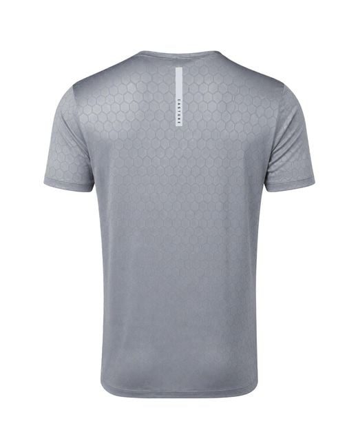 Castore Gray Engineered Knit T-Shirt for men