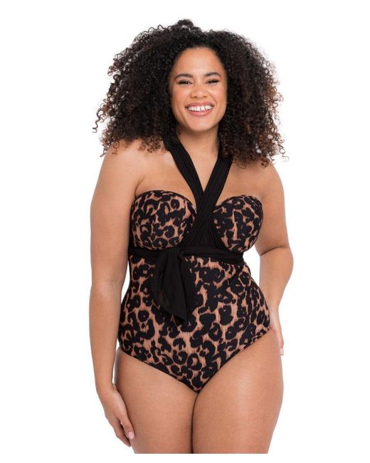 Curvy Kate Black Wrapsody Bandeau Swimsuit