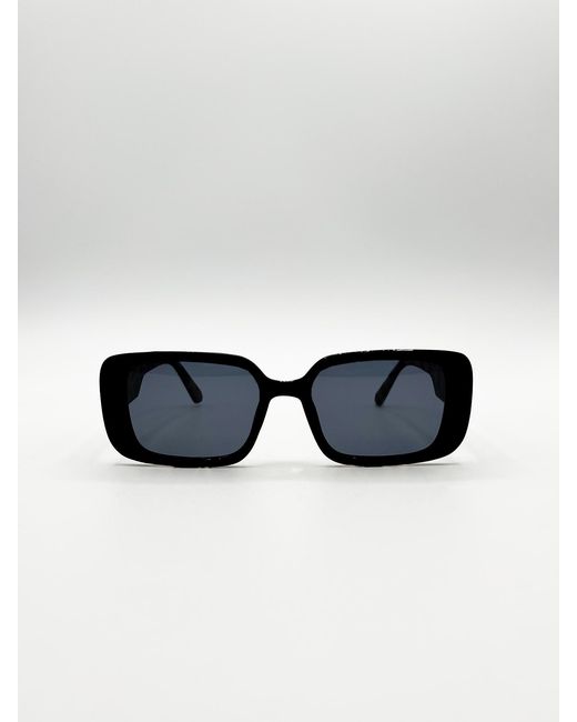 SVNX Blue Diamante Cat-Eye Sunglasses