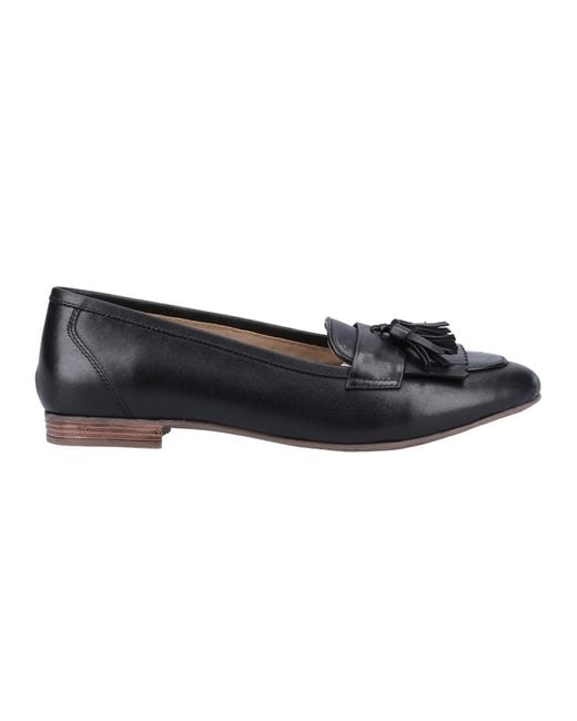 Hush Puppies Blue Ladies Marissa Leather Tassel Loafers