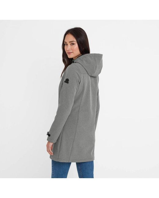 TOG24 Gray Keld Softshell Long Jacket Dark