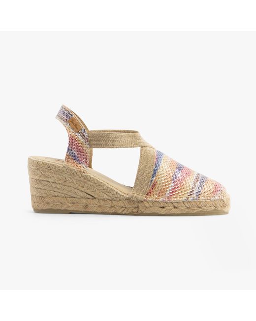 Toni Pons Multicolor Triton Ladies Vegan Wedge Espadrilles Multi