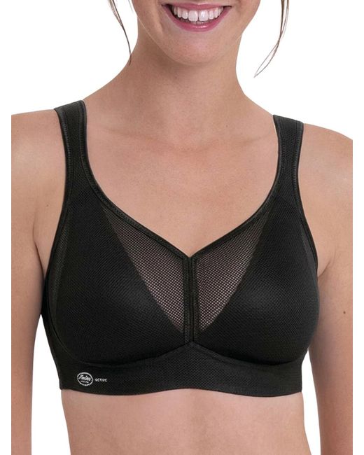 Anita Black Active Air Control Deltapad Sports Bra