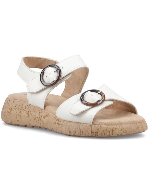 Hush Puppies Natural Alison Leather Sandals