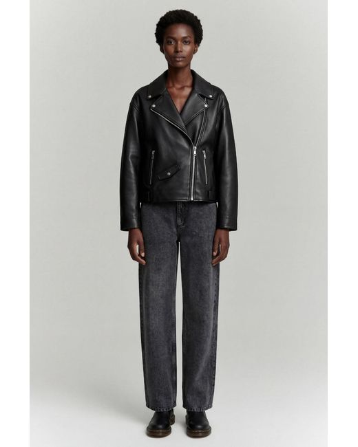 Weston Black Marley Leather Biker Jacket