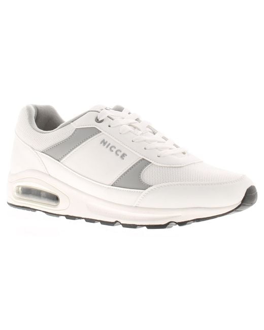 Nicce London Black Running Trainers Pavani Lace Up for men