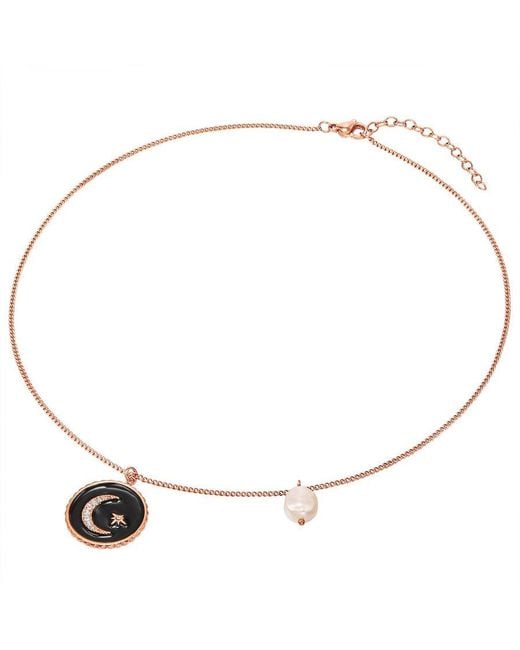 Valero Pearls White Necklace Stainless Steel Freshwater Cultured Pearl Preciosa