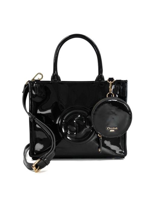 Dune Black Dinkydexter Small Brand-embossed Tote Bag