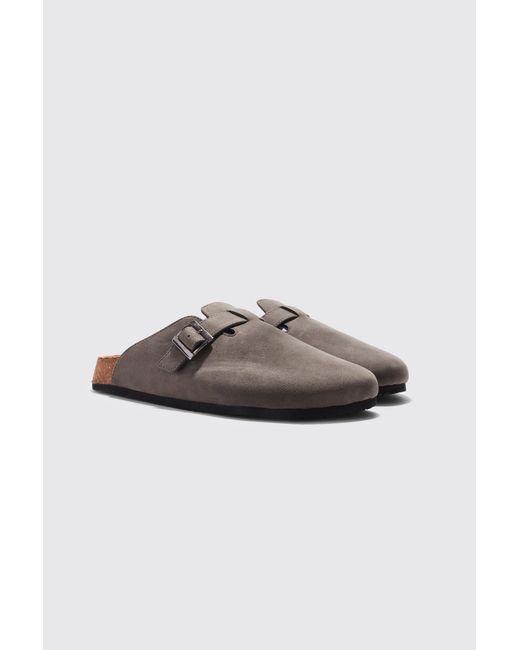 BoohooMAN Multicolor Faux Suede Mule for men