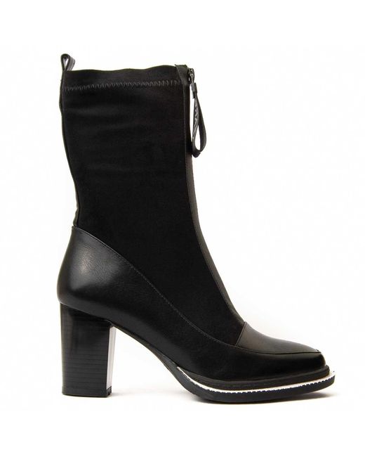 Montevita Black Heel Ankle Boot Mila2