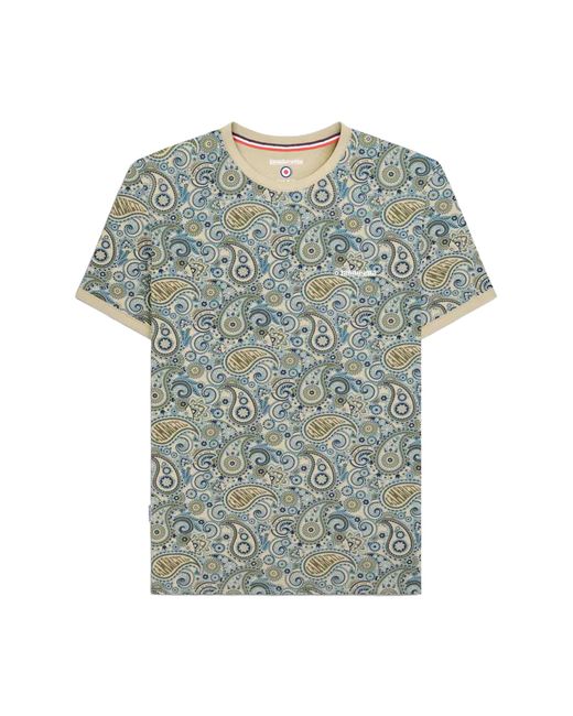 Lambretta Ss25 Paisley T-shirt (hout/ash/kaki) in het Blue voor heren