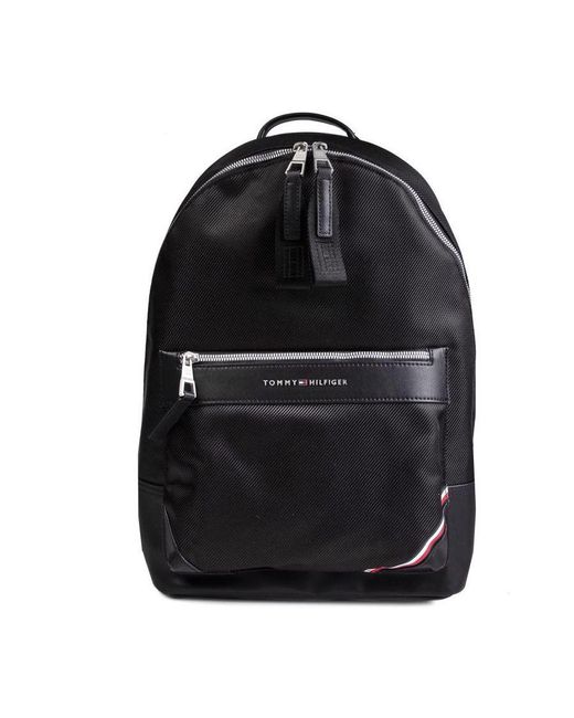 Tommy Hilfiger Black 1985 Commuter Backpack for men