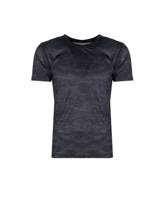 Champion T-shirt Micro Mesh Mannen Grijs in het Black voor heren