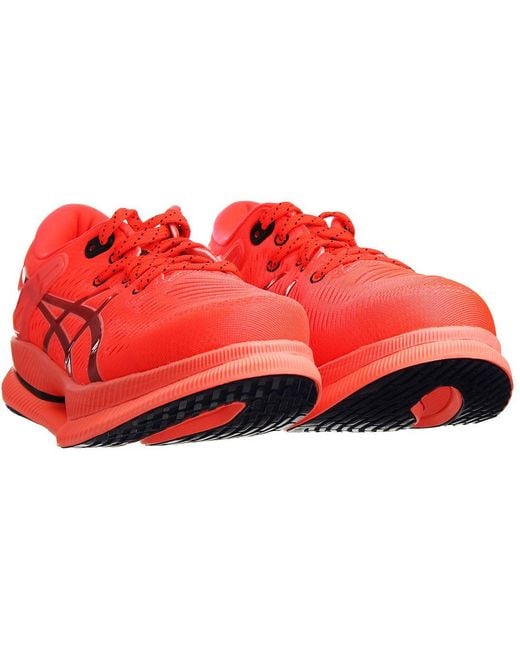 Asics Red Metaride Running Trainers for men