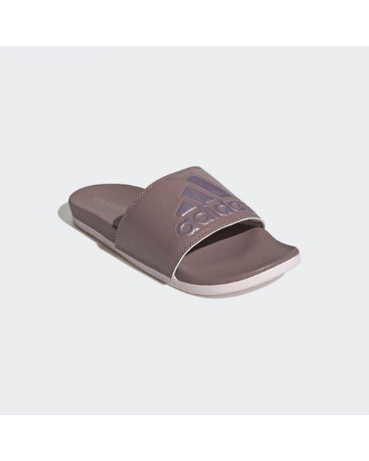 Adidas Purple Adilette Comfort Slides