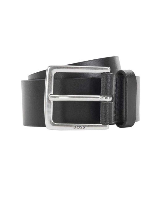 Boss Black Rummi Cow Leather Belt