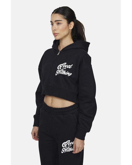 Good For Nothing Black Relaxed Hoodie