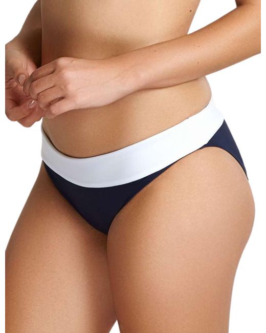 Panache Blue Catarina Fold Bikini Briefs