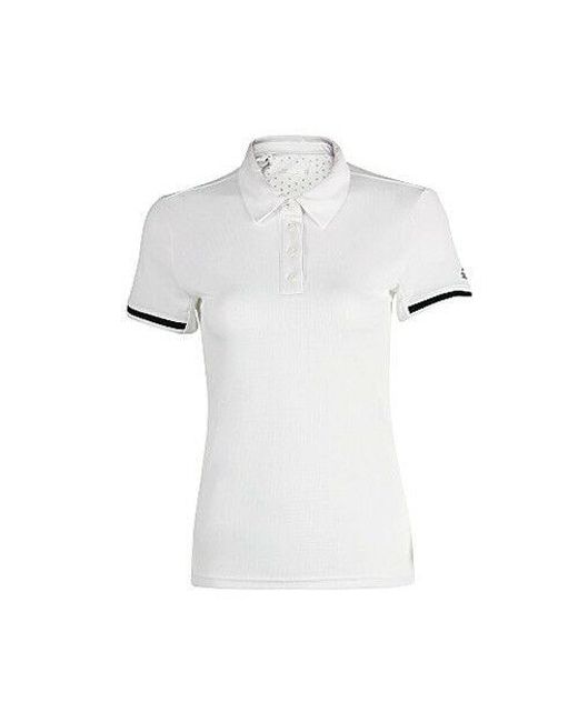 Adidas White Uncontrol Climachill Tennis Polo Shirt