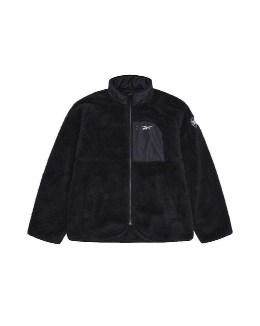 Reebok Blue Ladies Double Monkey Fleece Jacket