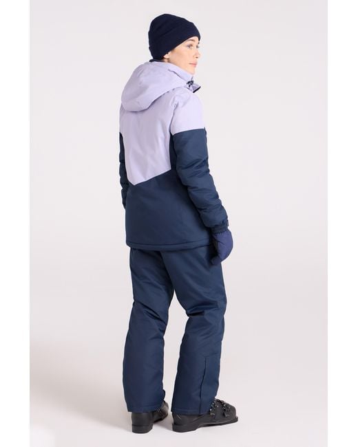 Mountain Warehouse Blue Plain Ski Jacket And Pants Set Insulated Hooded Snowproof Winter Outfit