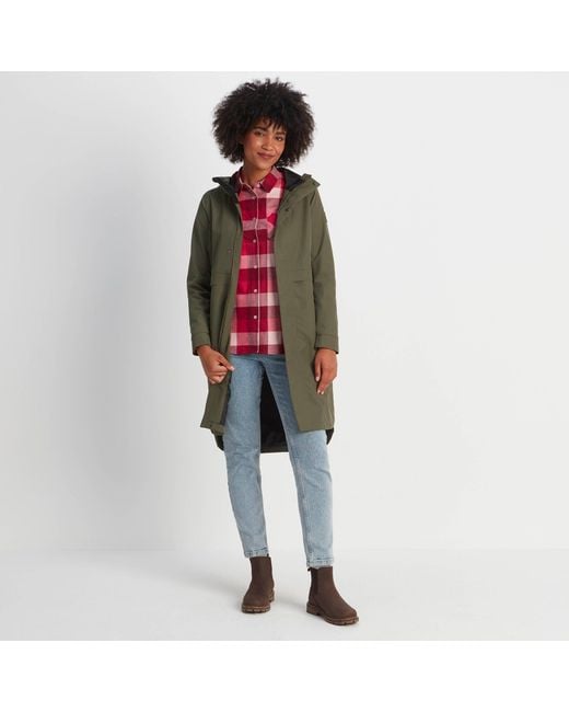 TOG24 White Saunter Long Waterproof Jacket