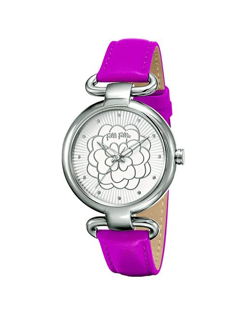 Folli Follie Purple Ladies Watch Quartz Stainless Steel